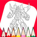 Coloring Book: Robot And Car