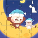 Jigsaw Puzzle: Monkey With Moon